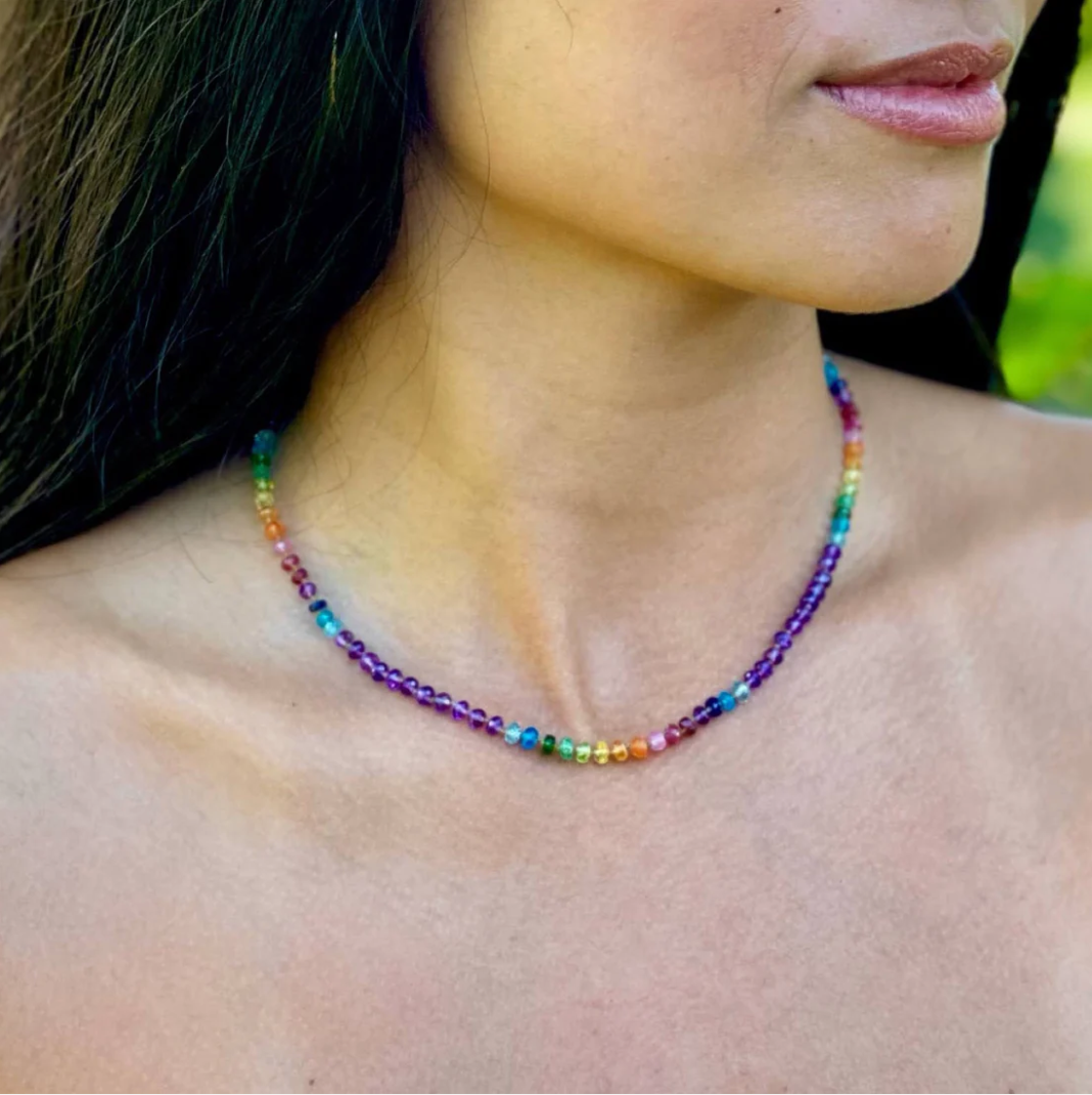 Amethyst Rainbow Lei