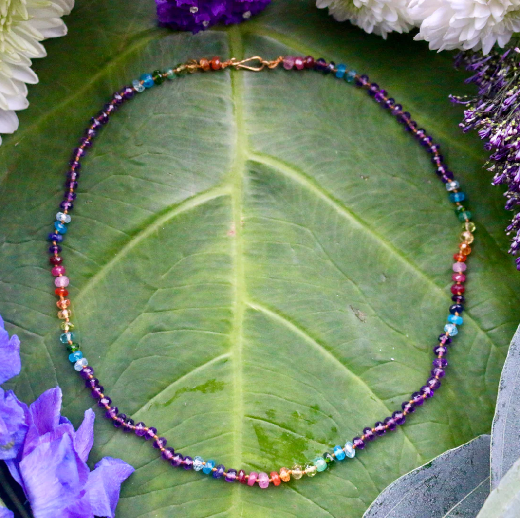 Amethyst Rainbow Lei