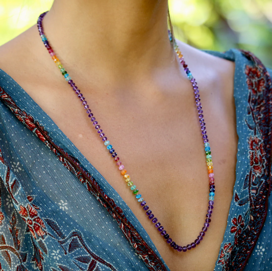 Amethyst Rainbow Lei