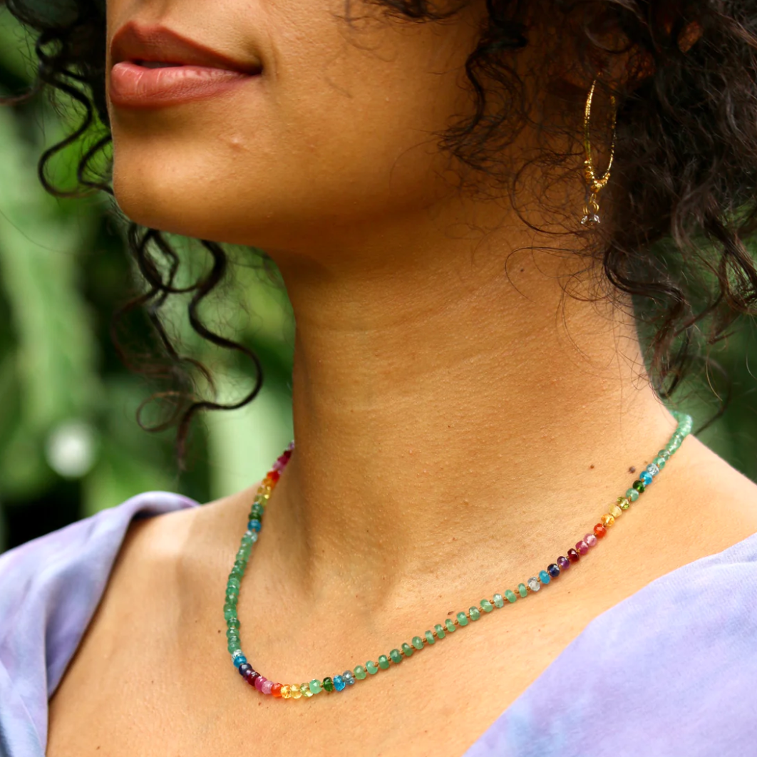 Zambian Emerald Rainbow Lei