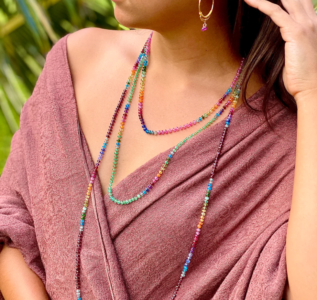 Zambian Emerald Rainbow Lei