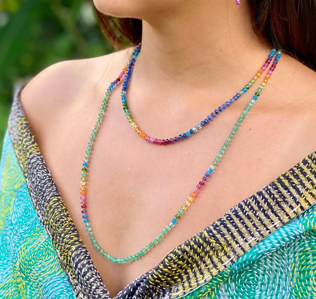 Zambian Emerald Rainbow Lei