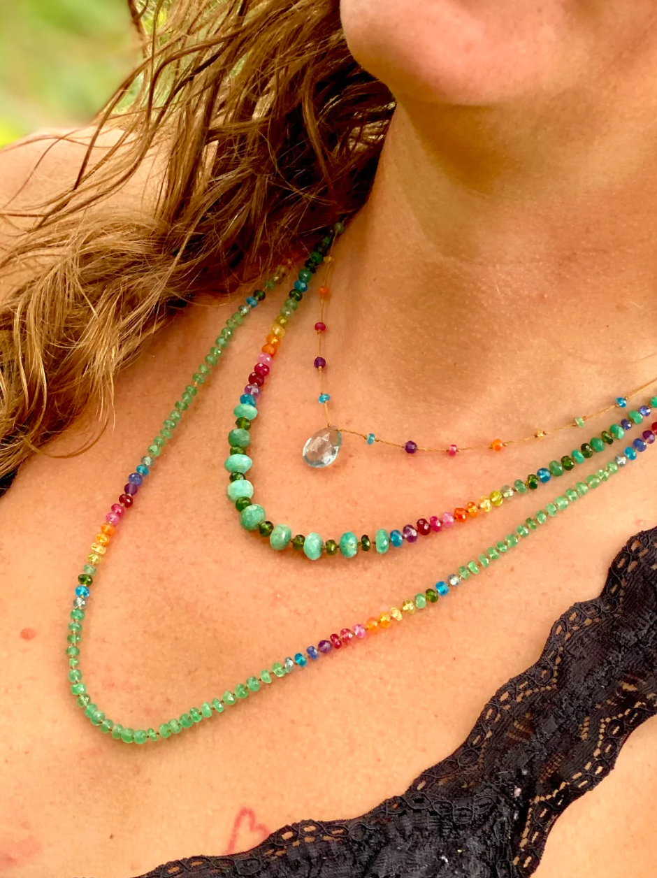 Zambian Emerald Rainbow Lei