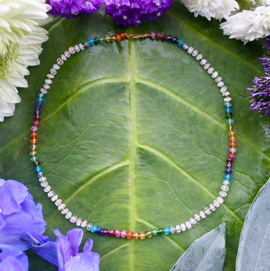 Moonstone Rainbow Lei
