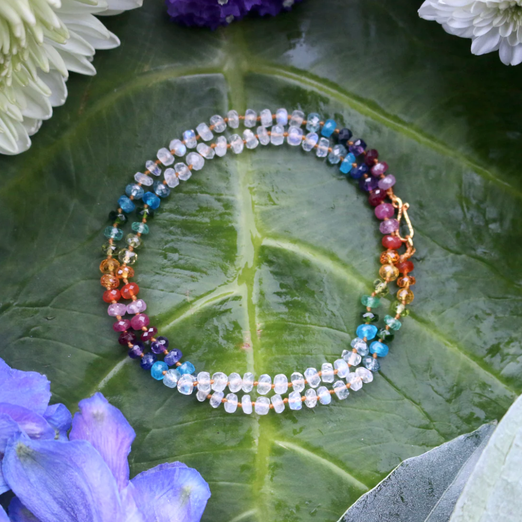 Moonstone Rainbow Lei