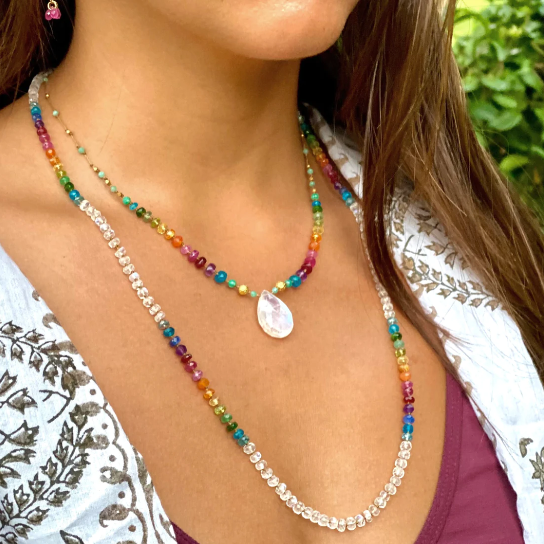 Moonstone Rainbow Lei
