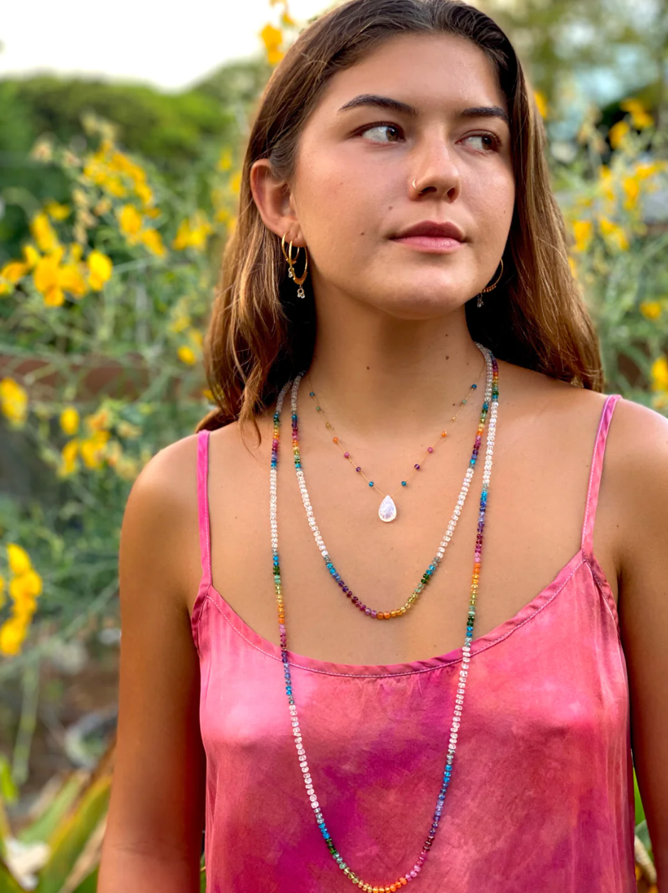 Moonstone Rainbow Lei