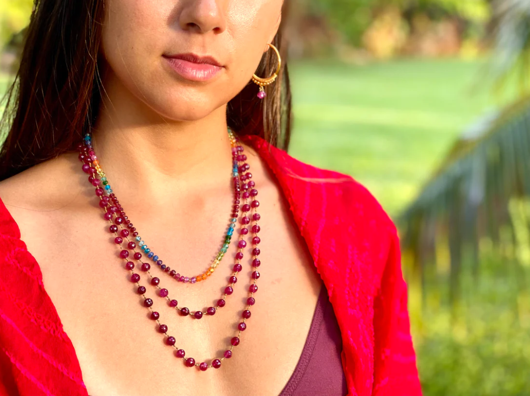 Ruby Rainbow Lei