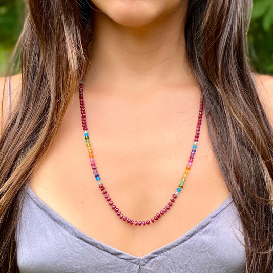 Ruby Rainbow Lei