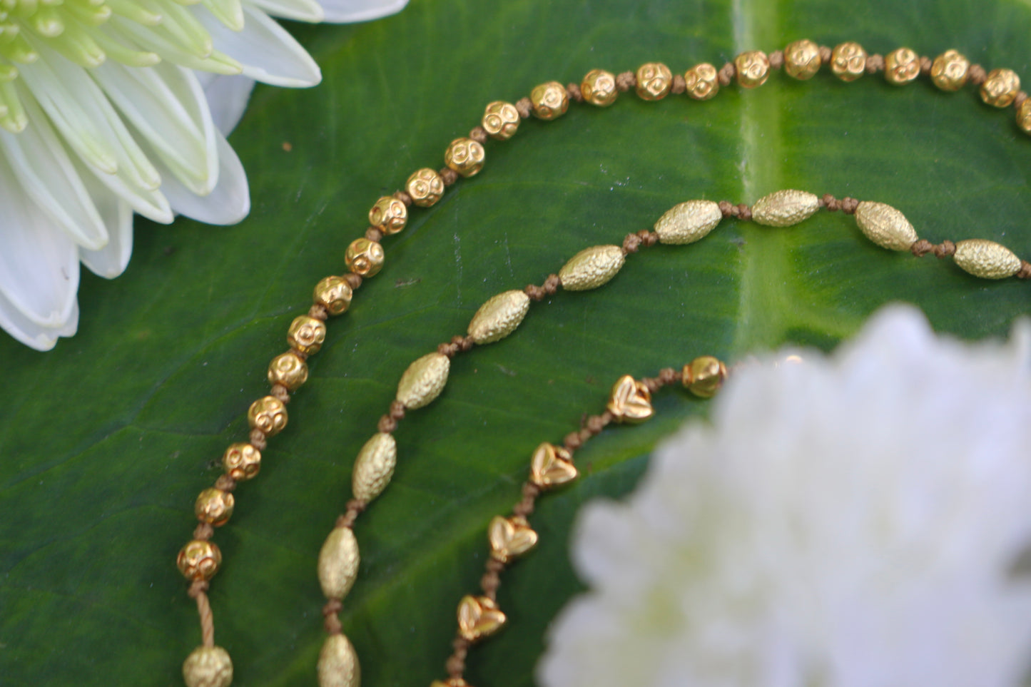 Stamped Globes Solid Gold Bracelet