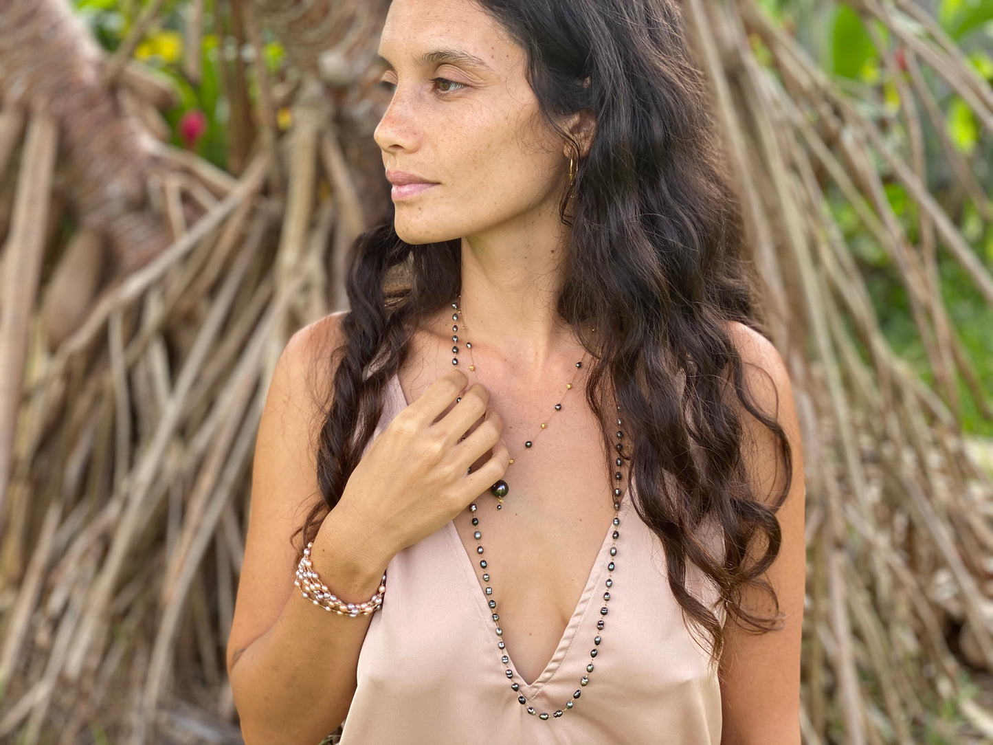 Tahitian Keshi Lei