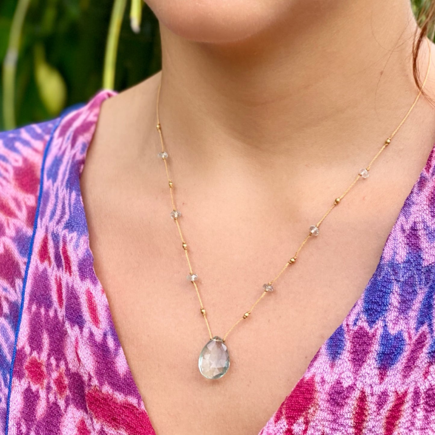 Green Fluorite Alohi Drop