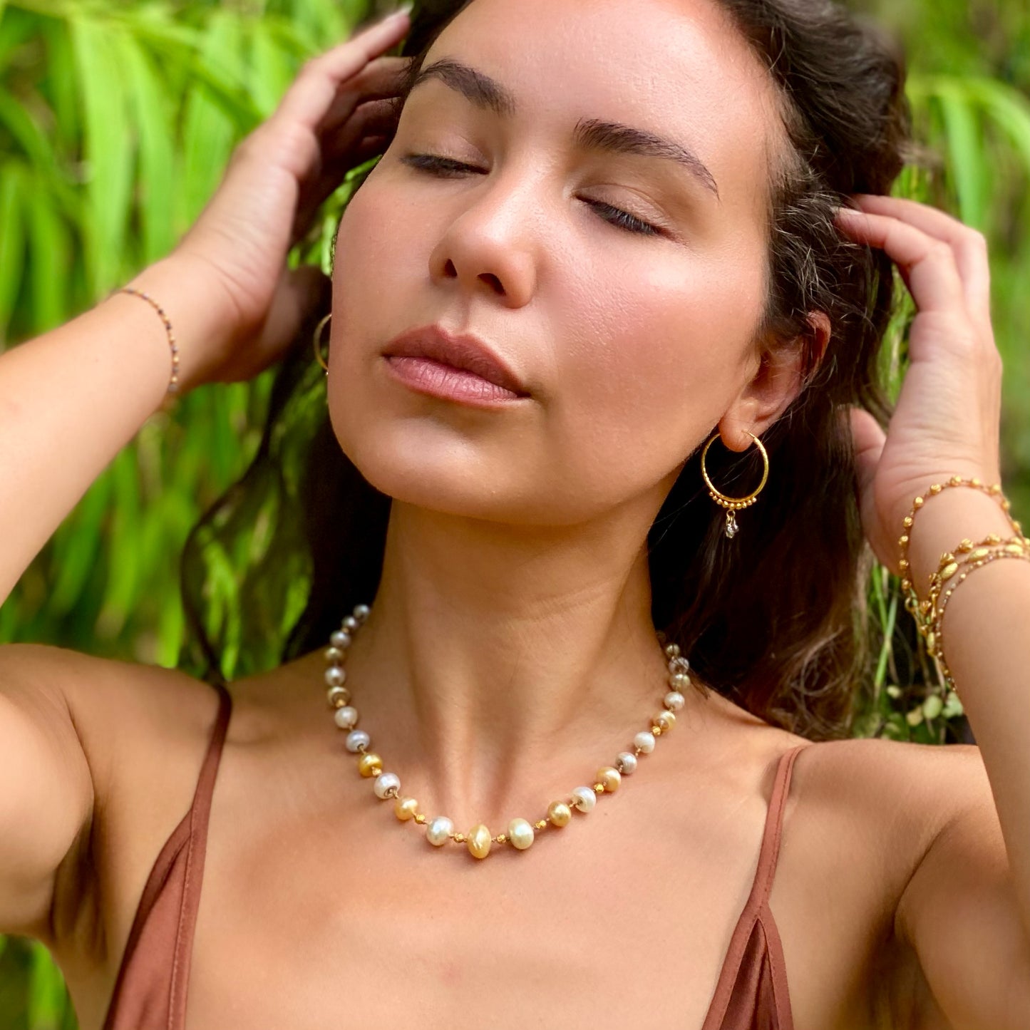 Golden South Sea Pearl & Gold Choker