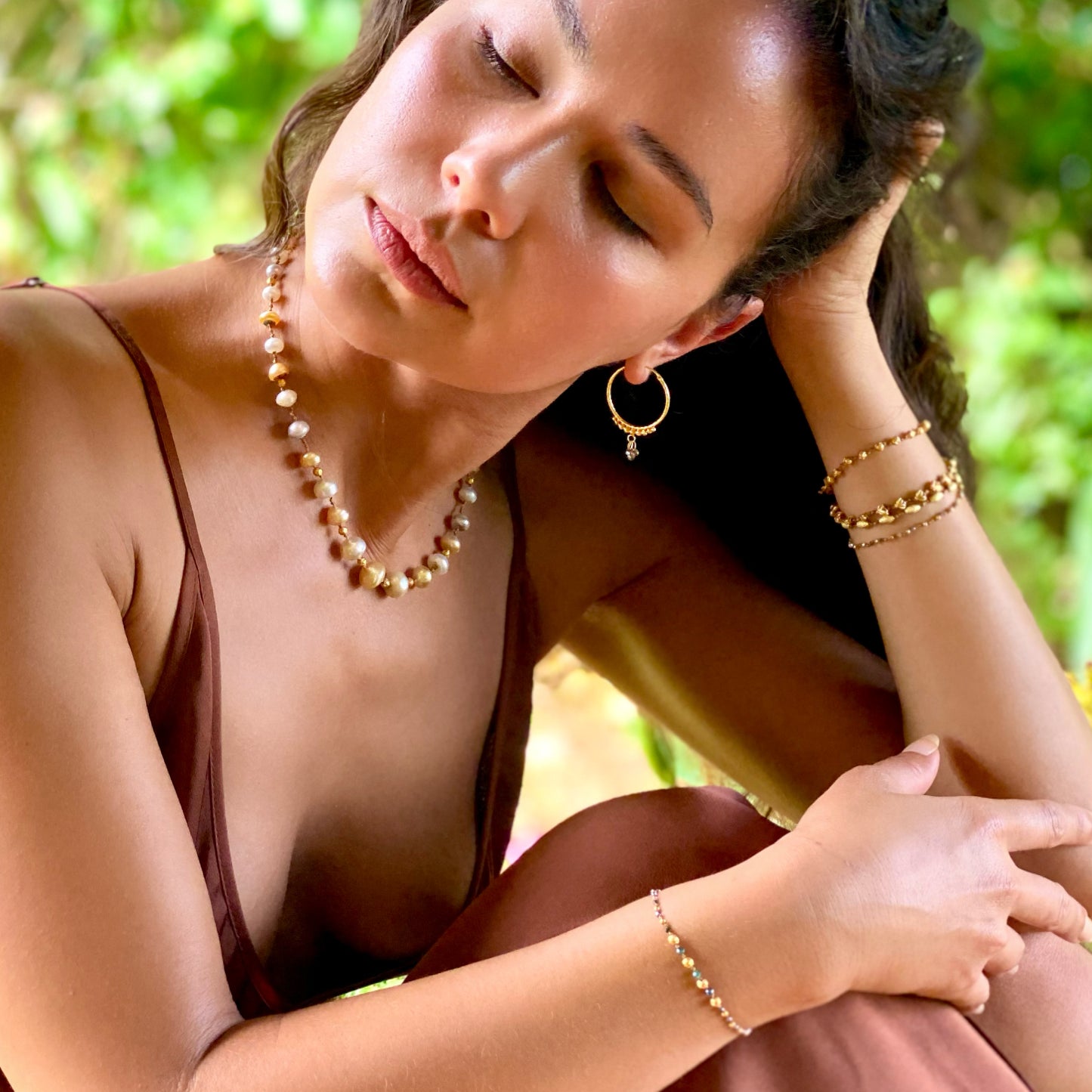 Golden South Sea Pearl & Gold Choker