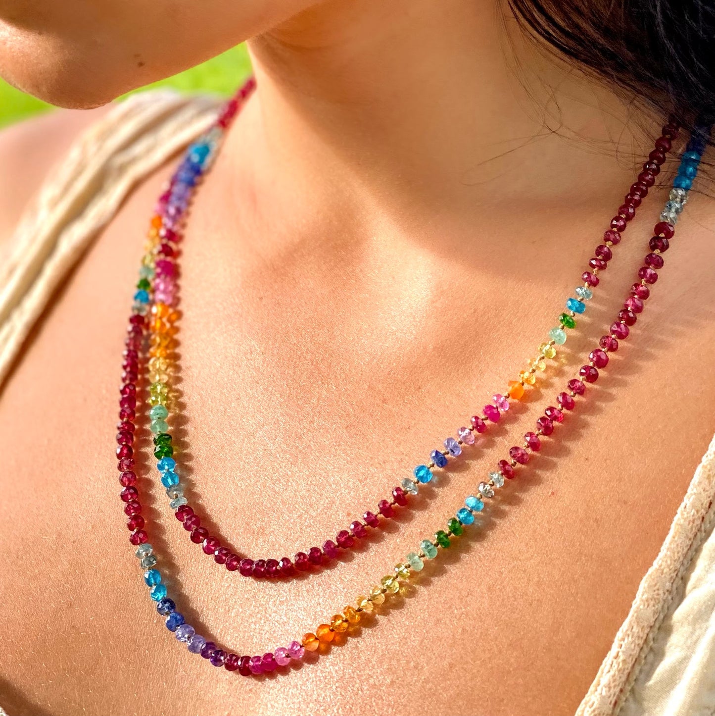 Ruby Rainbow Lei