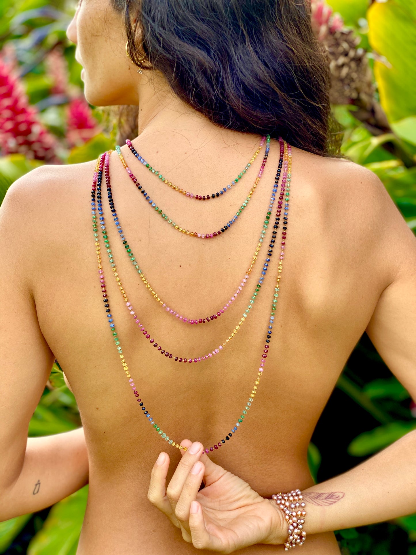 Multi Sapphire Lei
