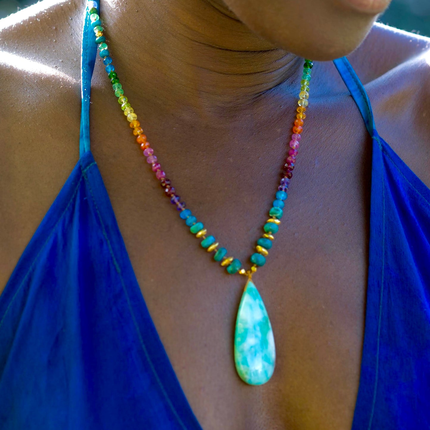 Opalized Wood with Opalina & Gold Rainbow Mana