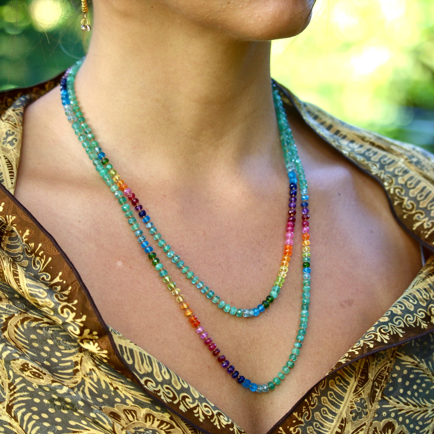 Zambian Emerald Rainbow Lei
