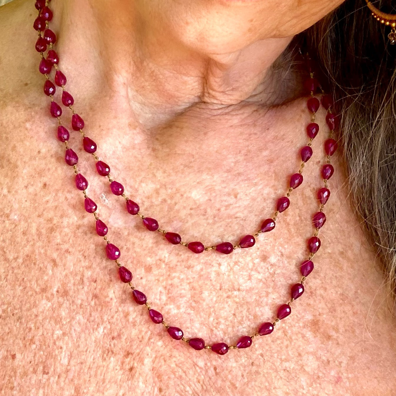 Ruby Drop Lei