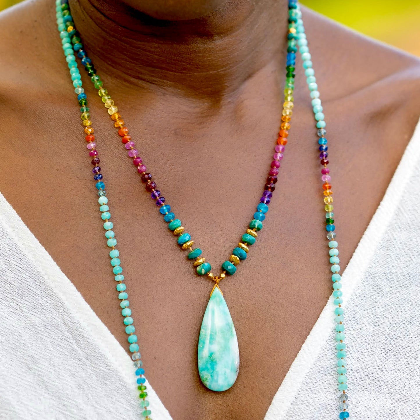 Opalized Wood with Opalina & Gold Rainbow Mana