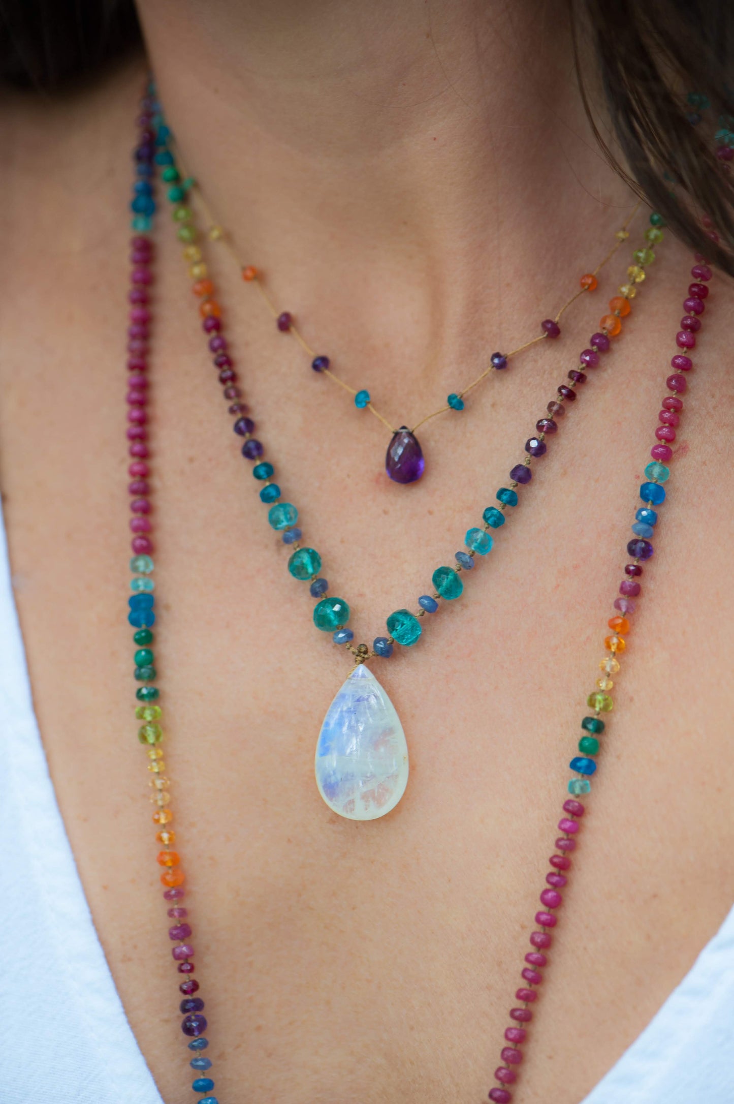 Amethyst Rainbow Drop