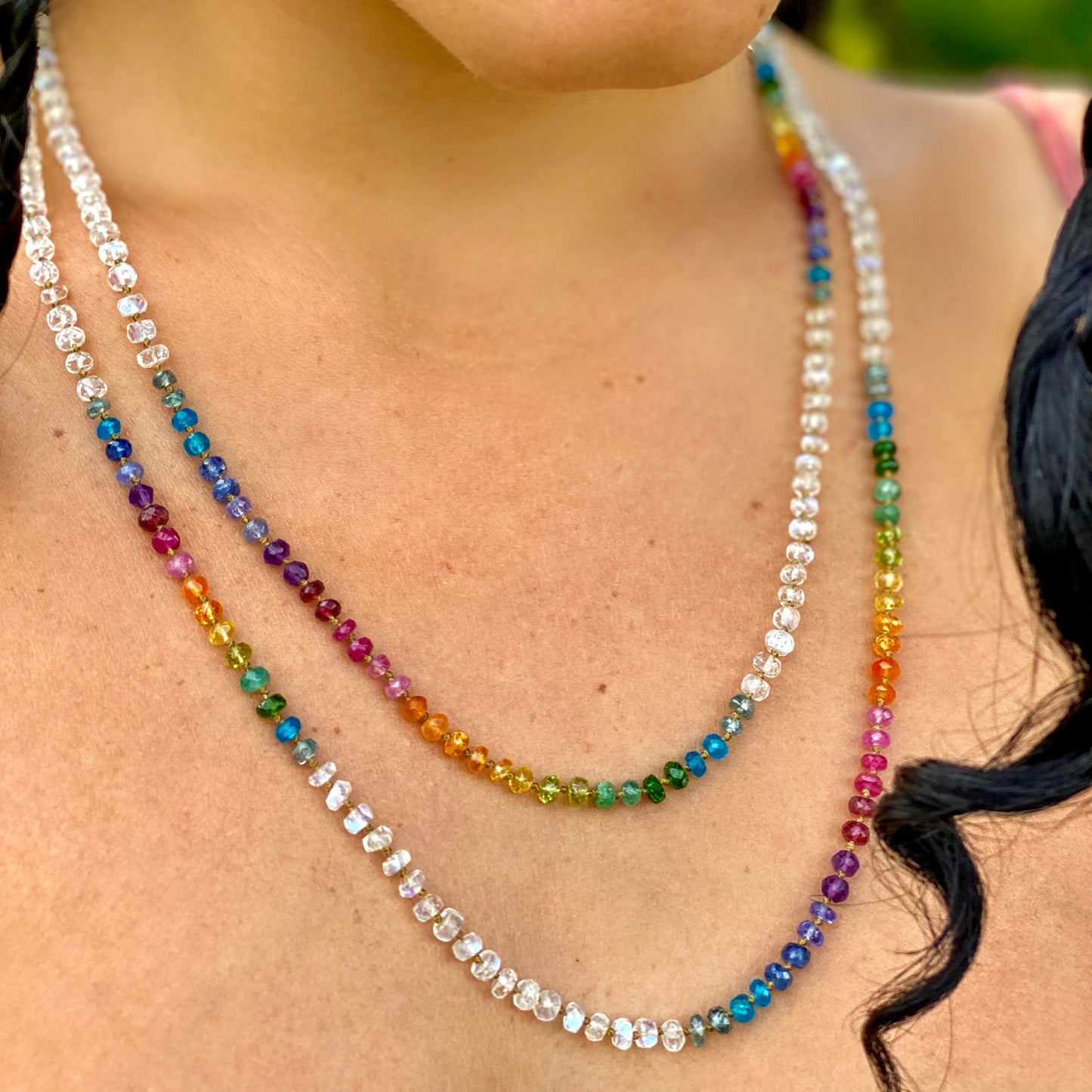 Moonstone Rainbow Lei