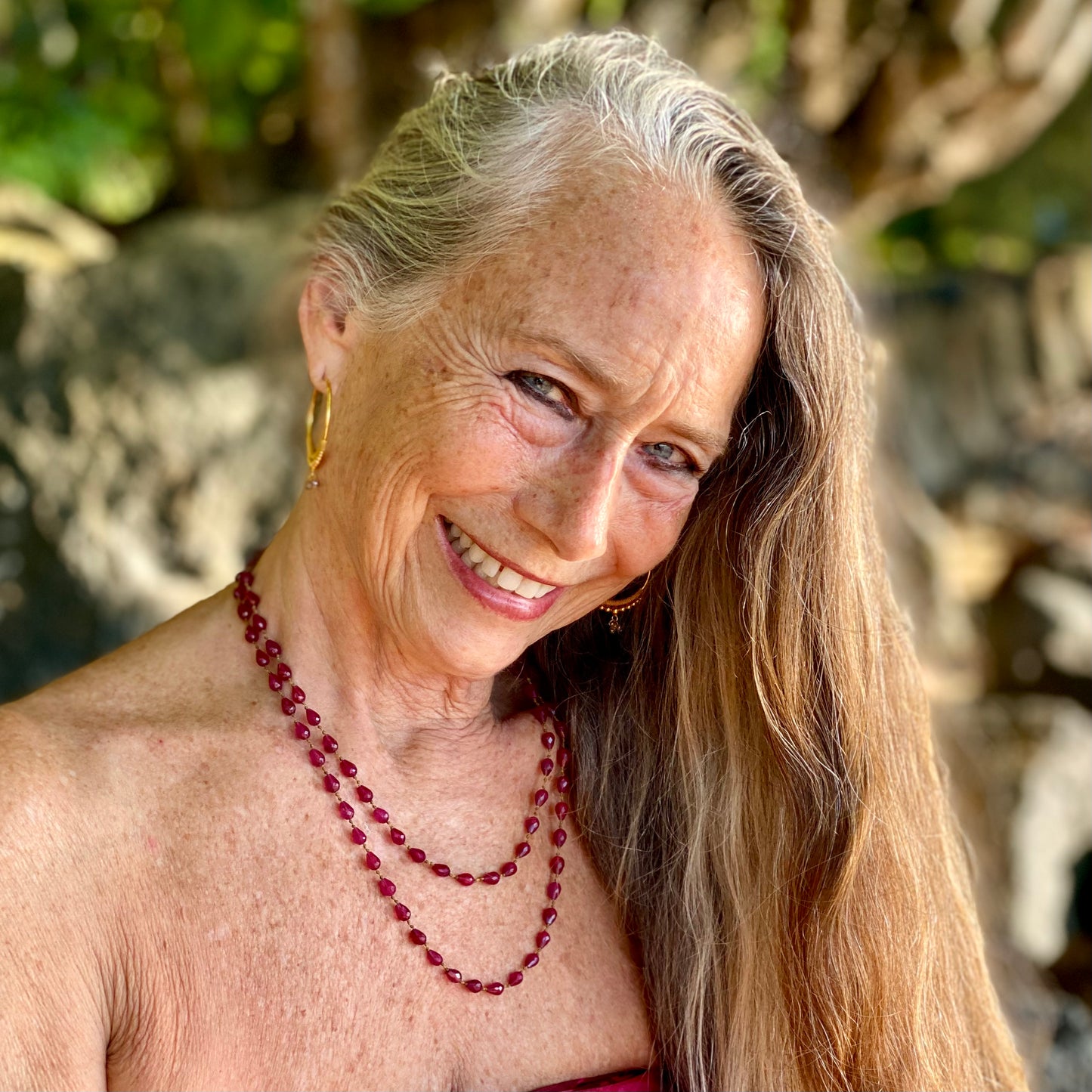 Ruby Drop Lei