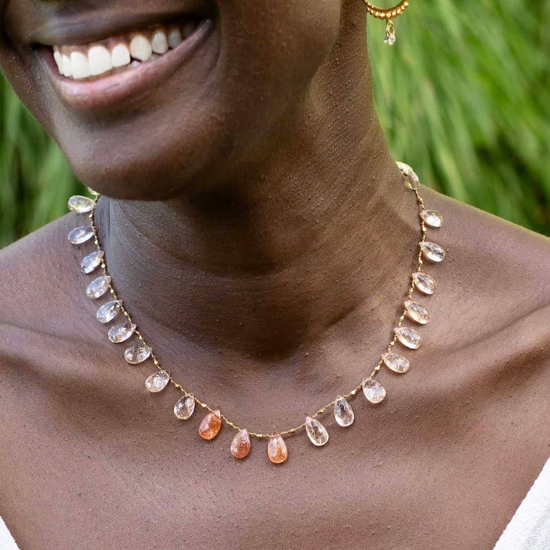 Shaded Oregon Sunstone and Gold Ali'i