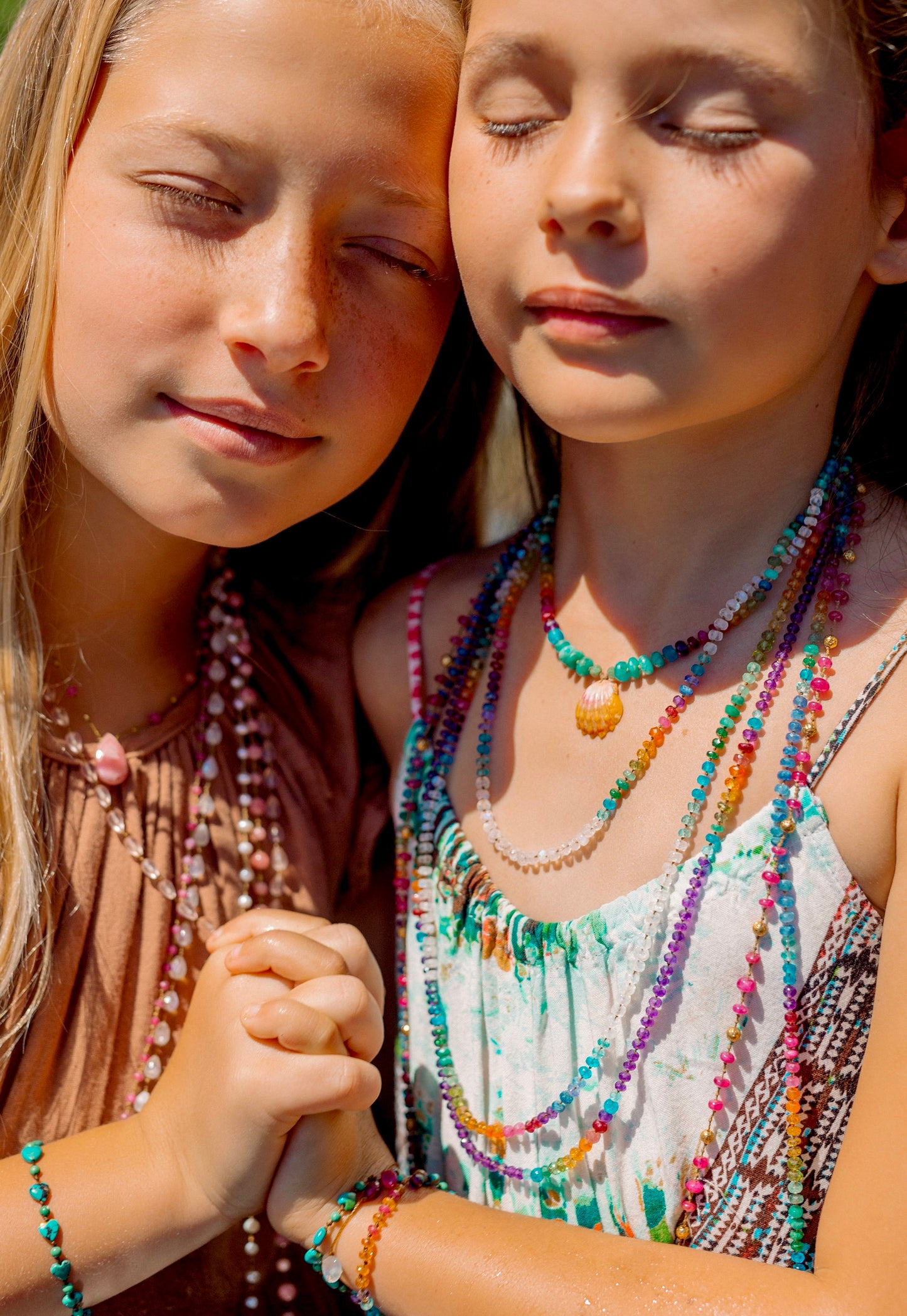 Amethyst Mid Length Rainbow Lei