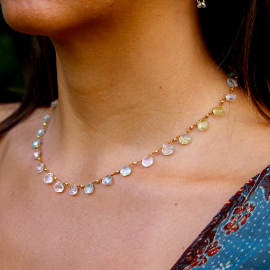 Multi-Aquamarine & Gold Ali’i