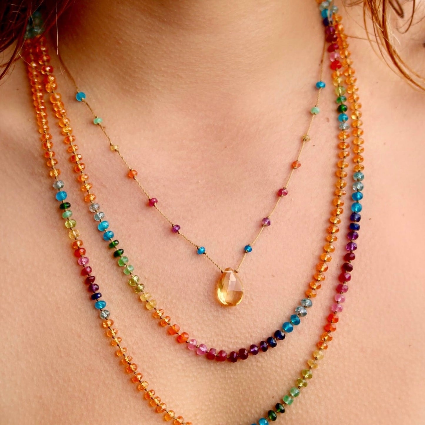 Citrine Rainbow Drop