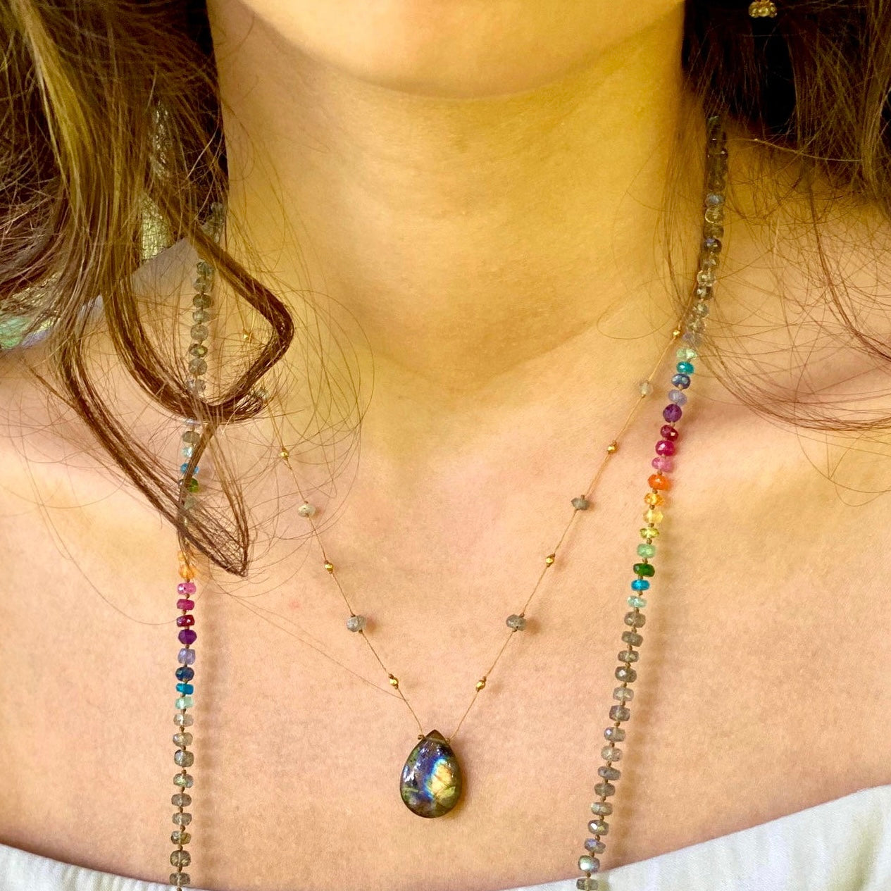 Labradorite Alohi Drop