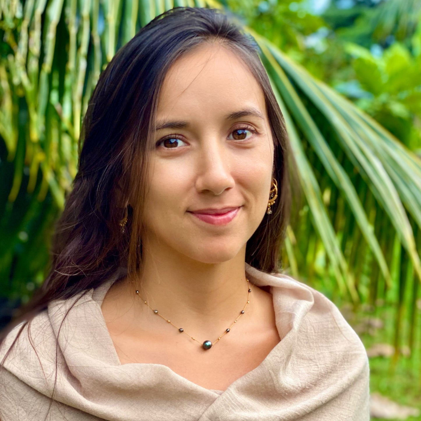 Floating Tahitian Black Pearl Choker Alohi