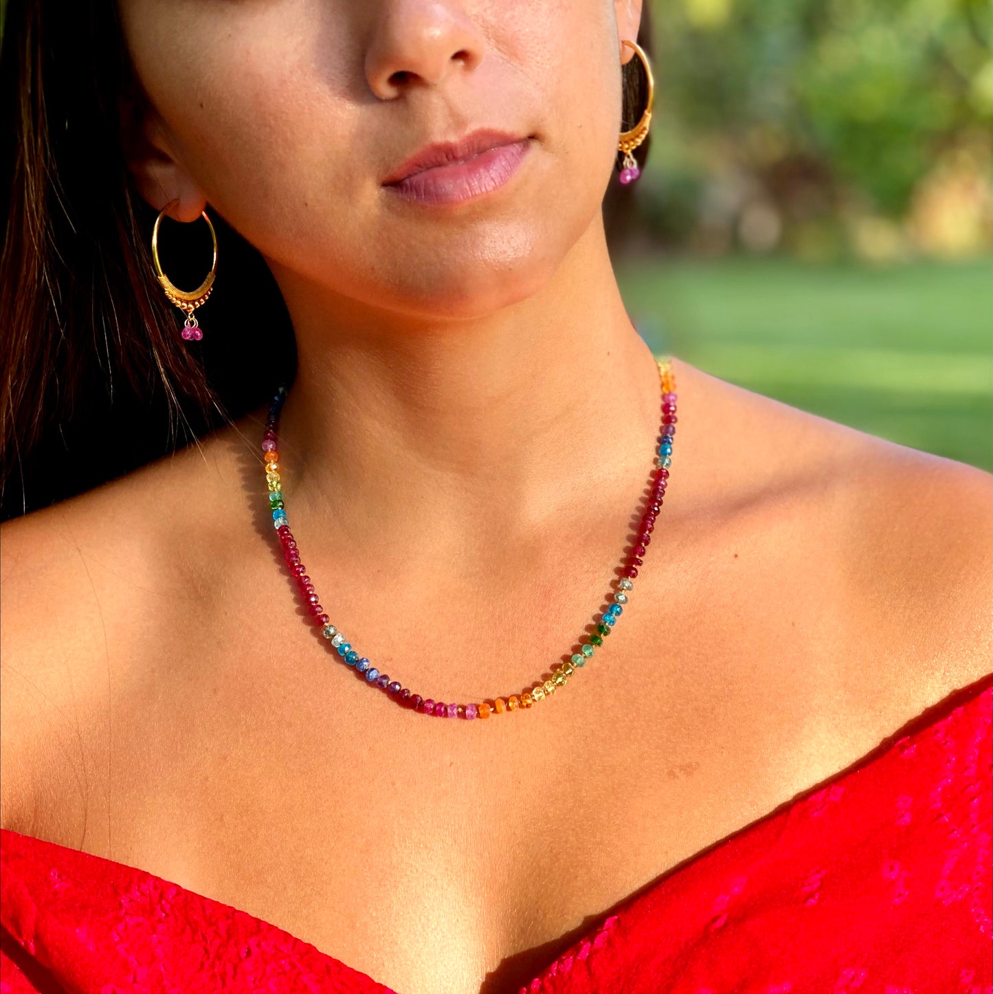 Ruby Rainbow Lei