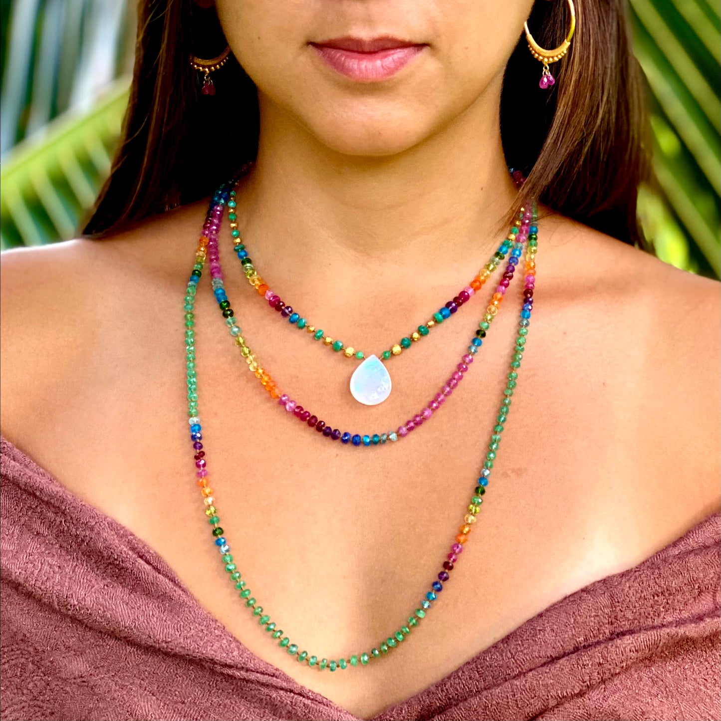 Zambian Emerald Rainbow Lei