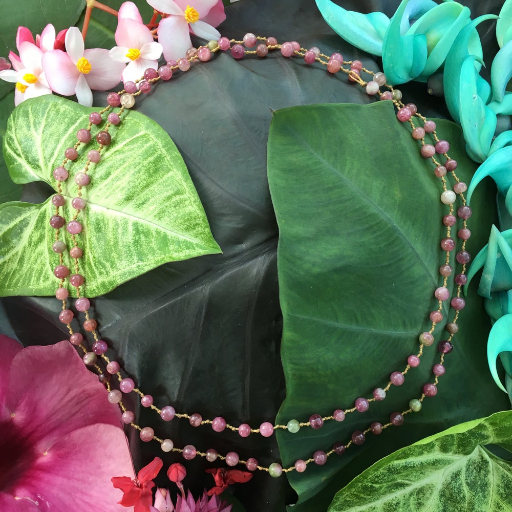 Pink Tourmaline Mala