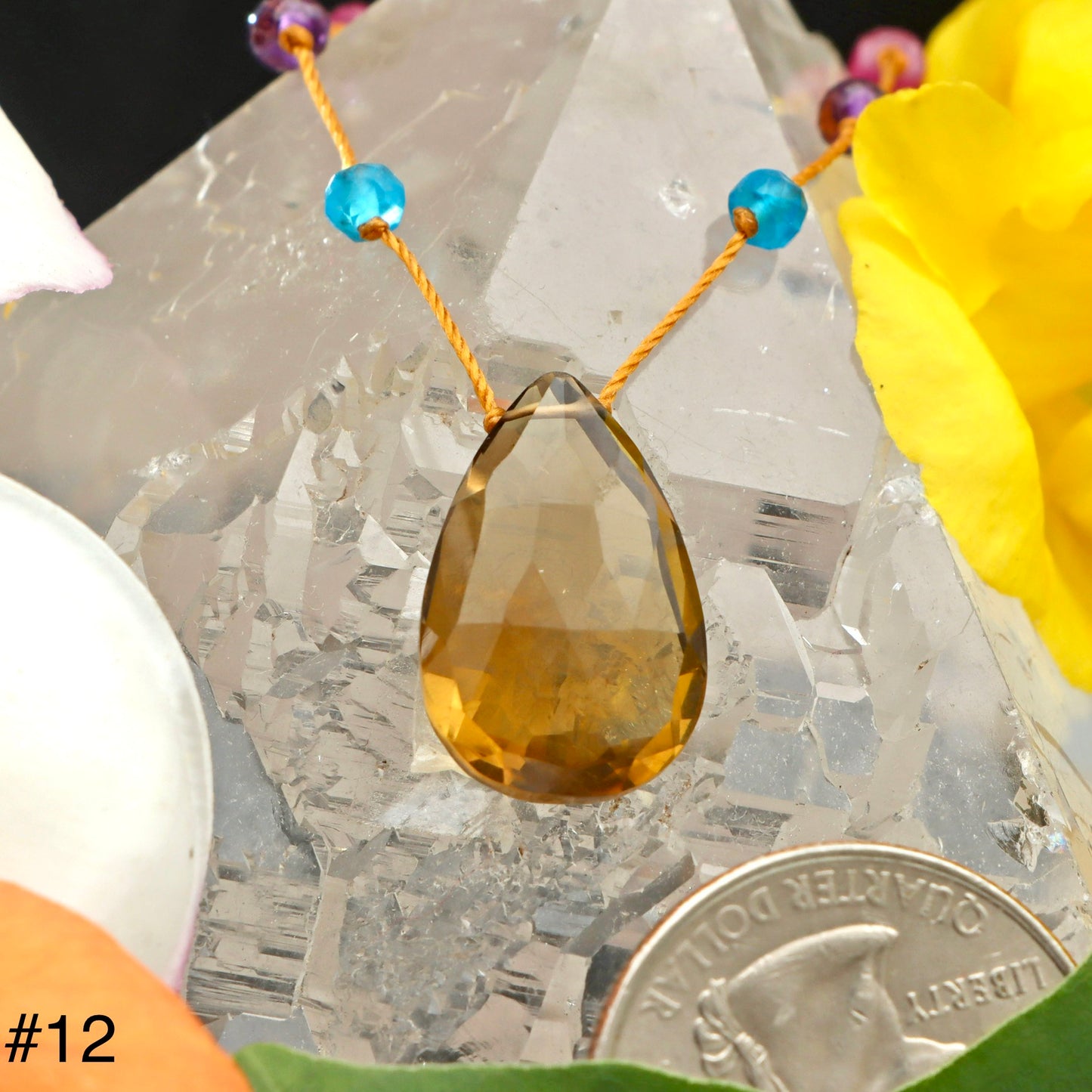 Citrine Rainbow Drop