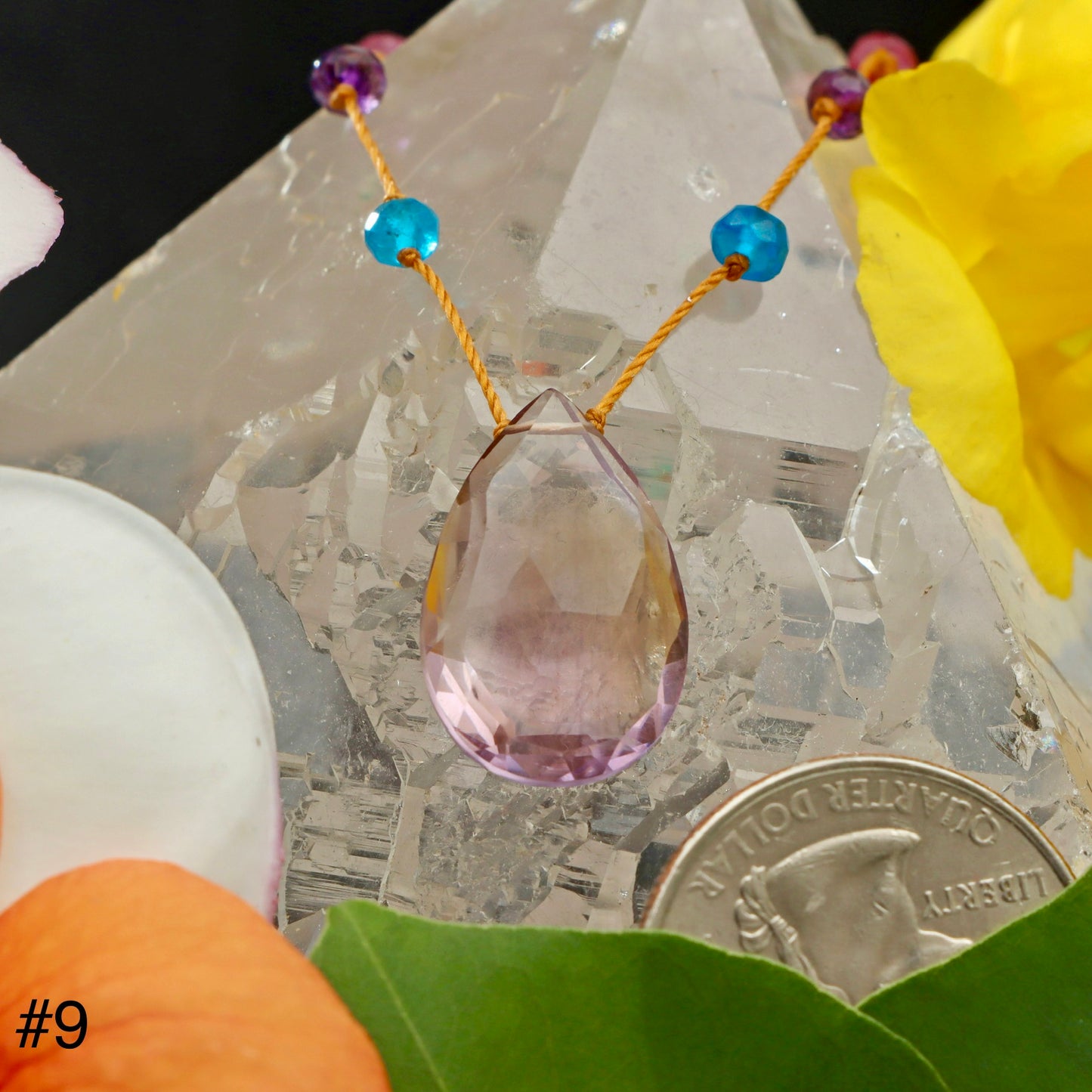 Ametrine Rainbow Drop