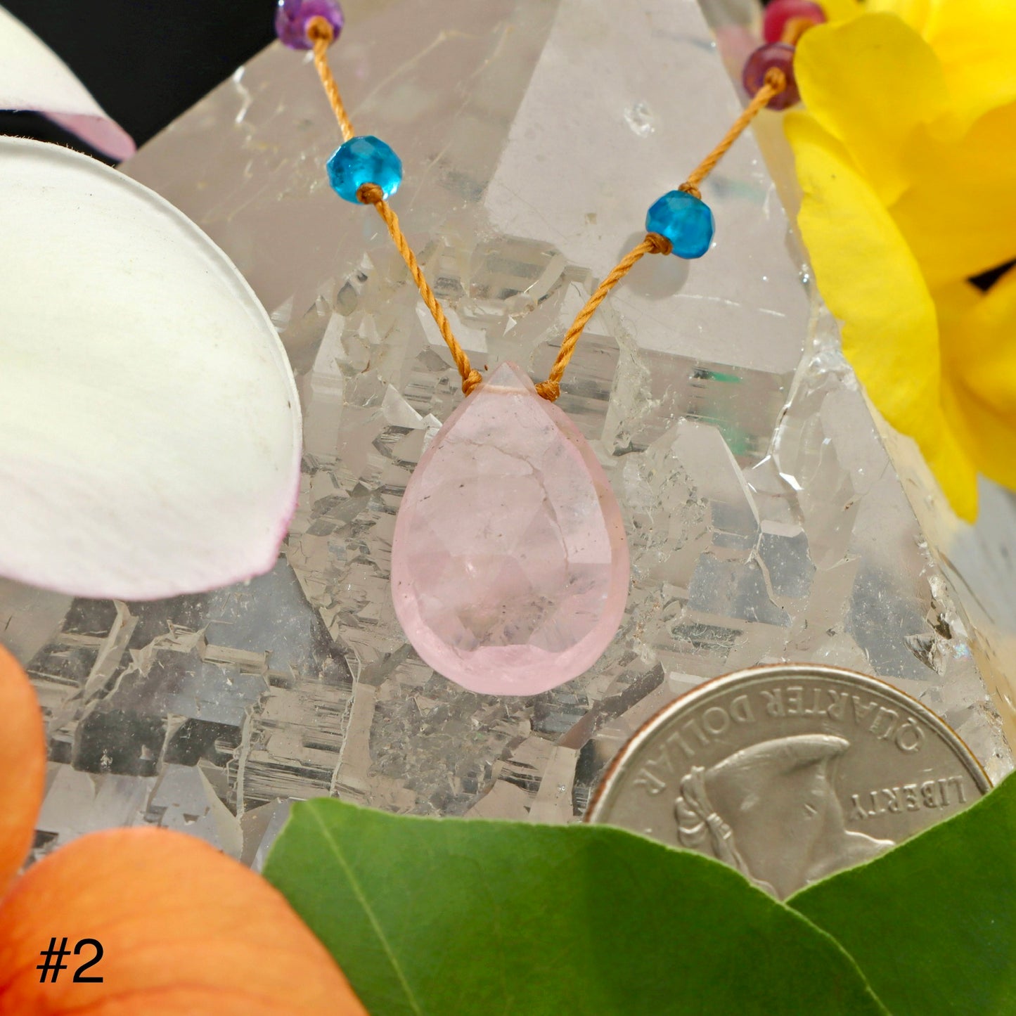 Morganite Rainbow Drop