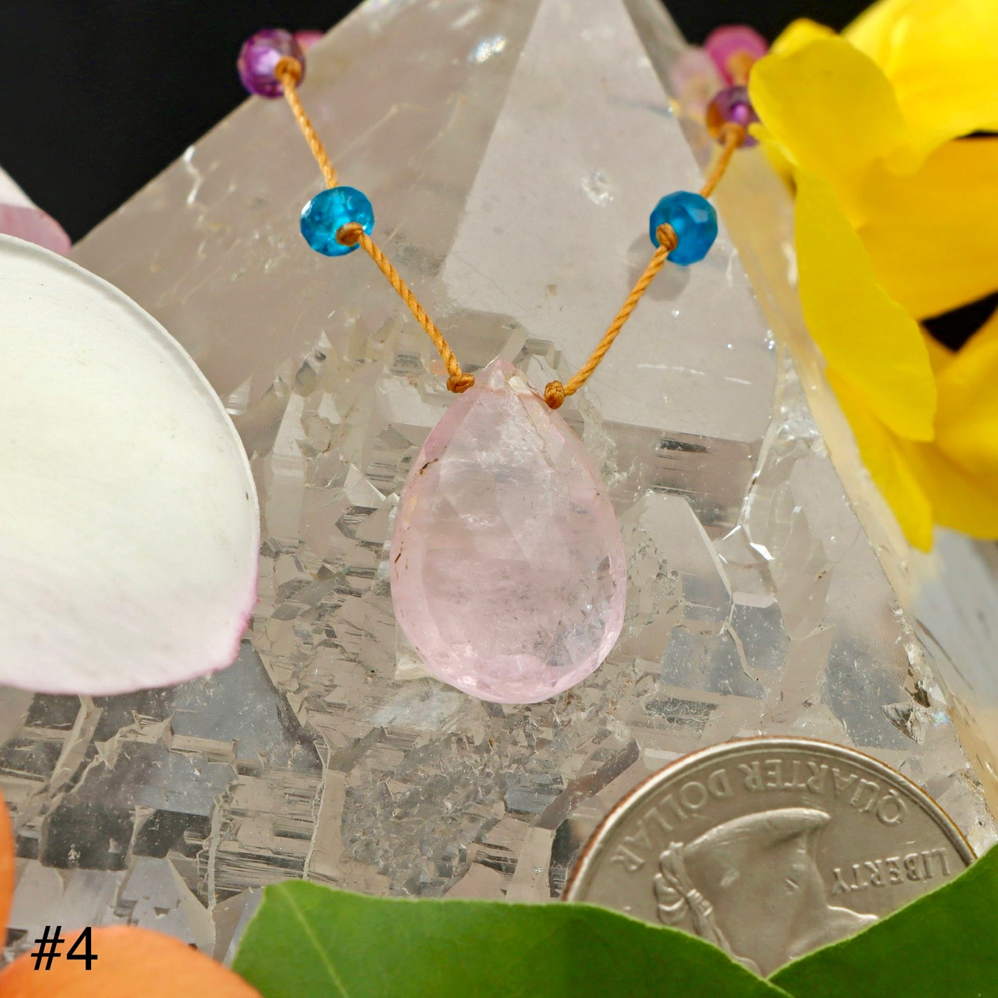 Morganite Rainbow Drop