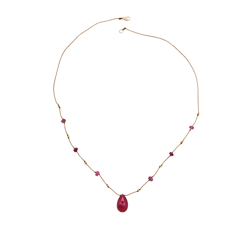 Pink Sapphire Alohi Drop