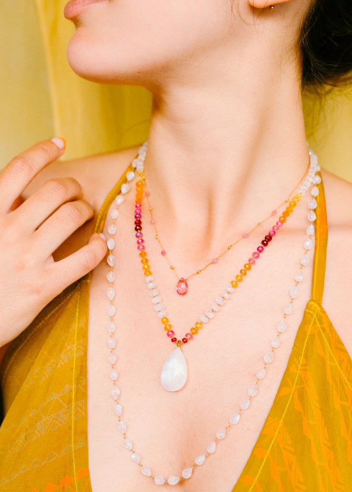 Pink Tourmaline Alohi Drop