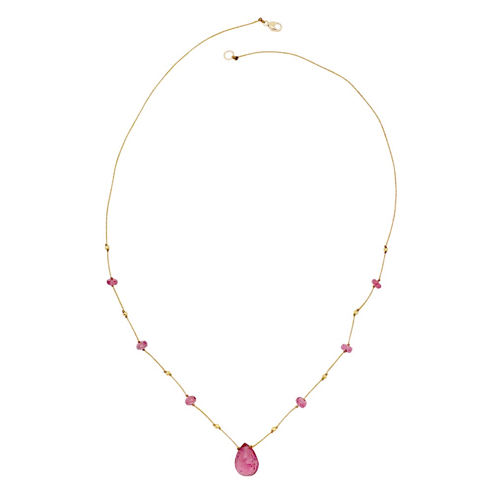 Pink Tourmaline Alohi Drop