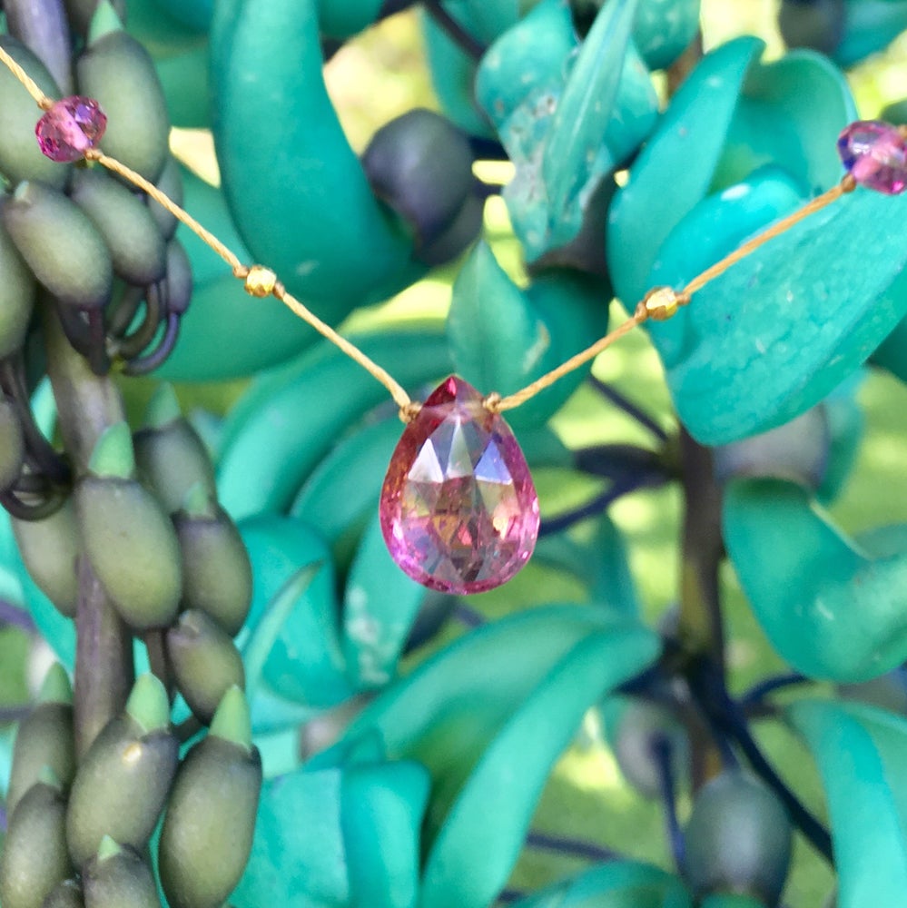 Pink Tourmaline Alohi Drop