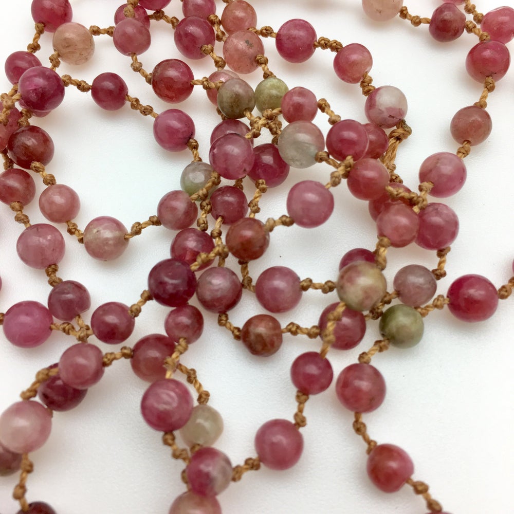 Pink Tourmaline Mala
