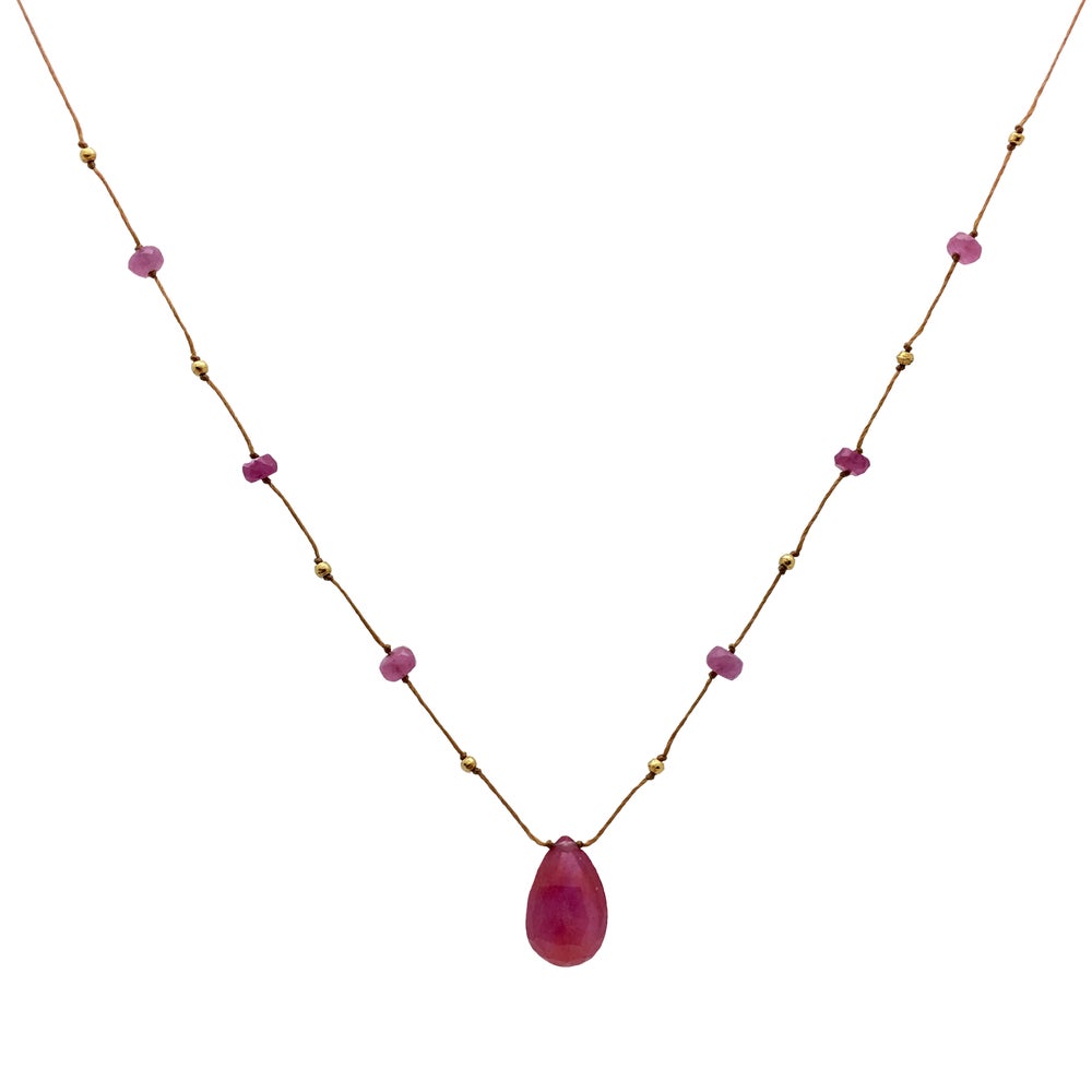 Pink Sapphire Alohi Drop