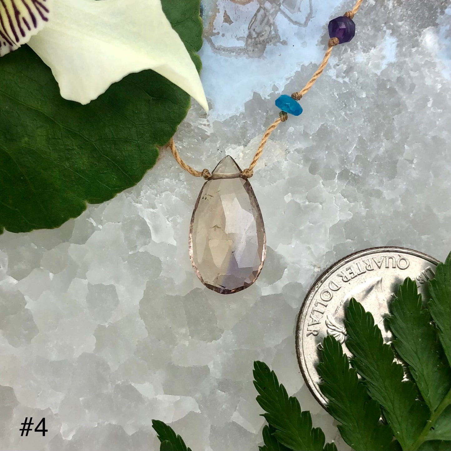 Ametrine Rainbow Drop