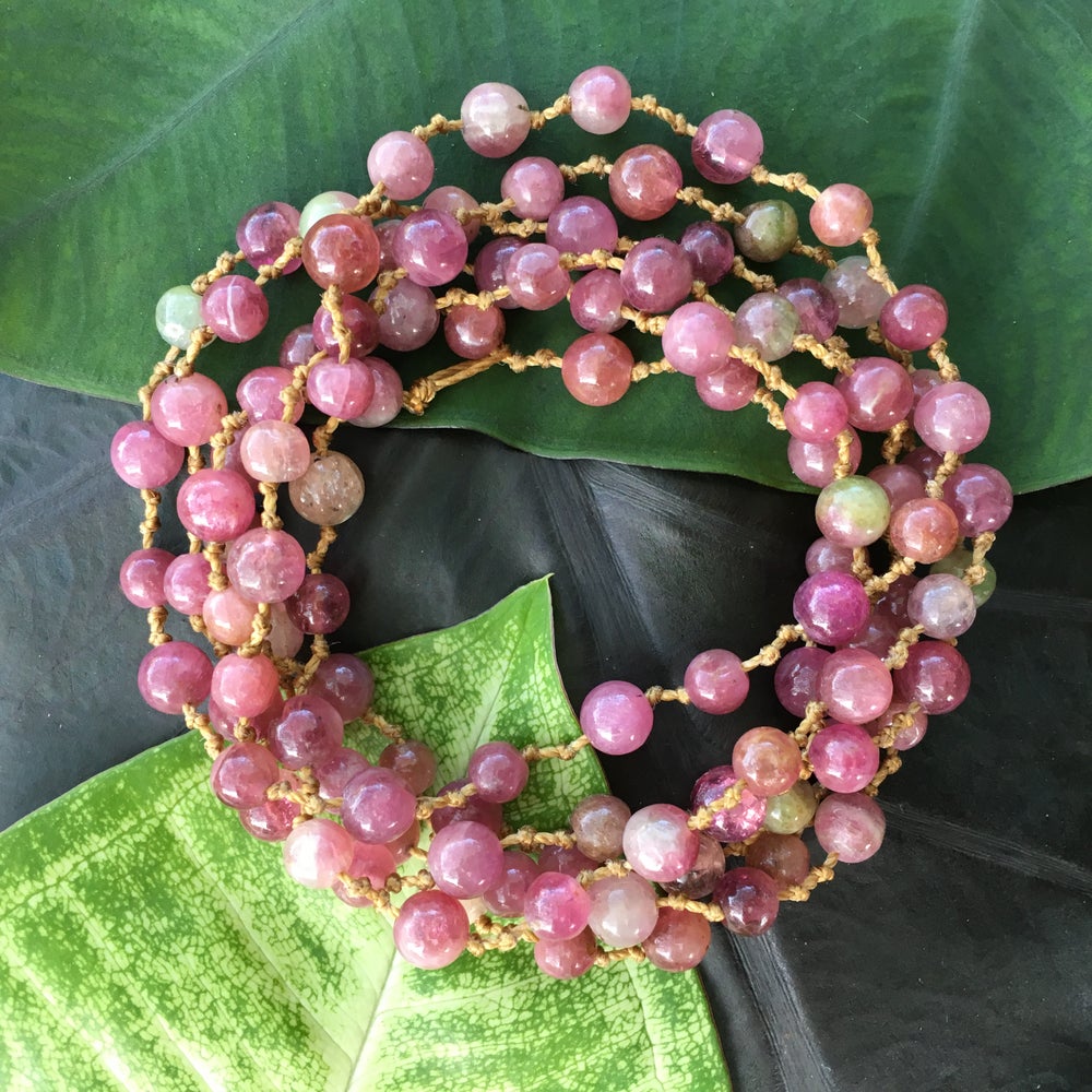 Pink Tourmaline Mala
