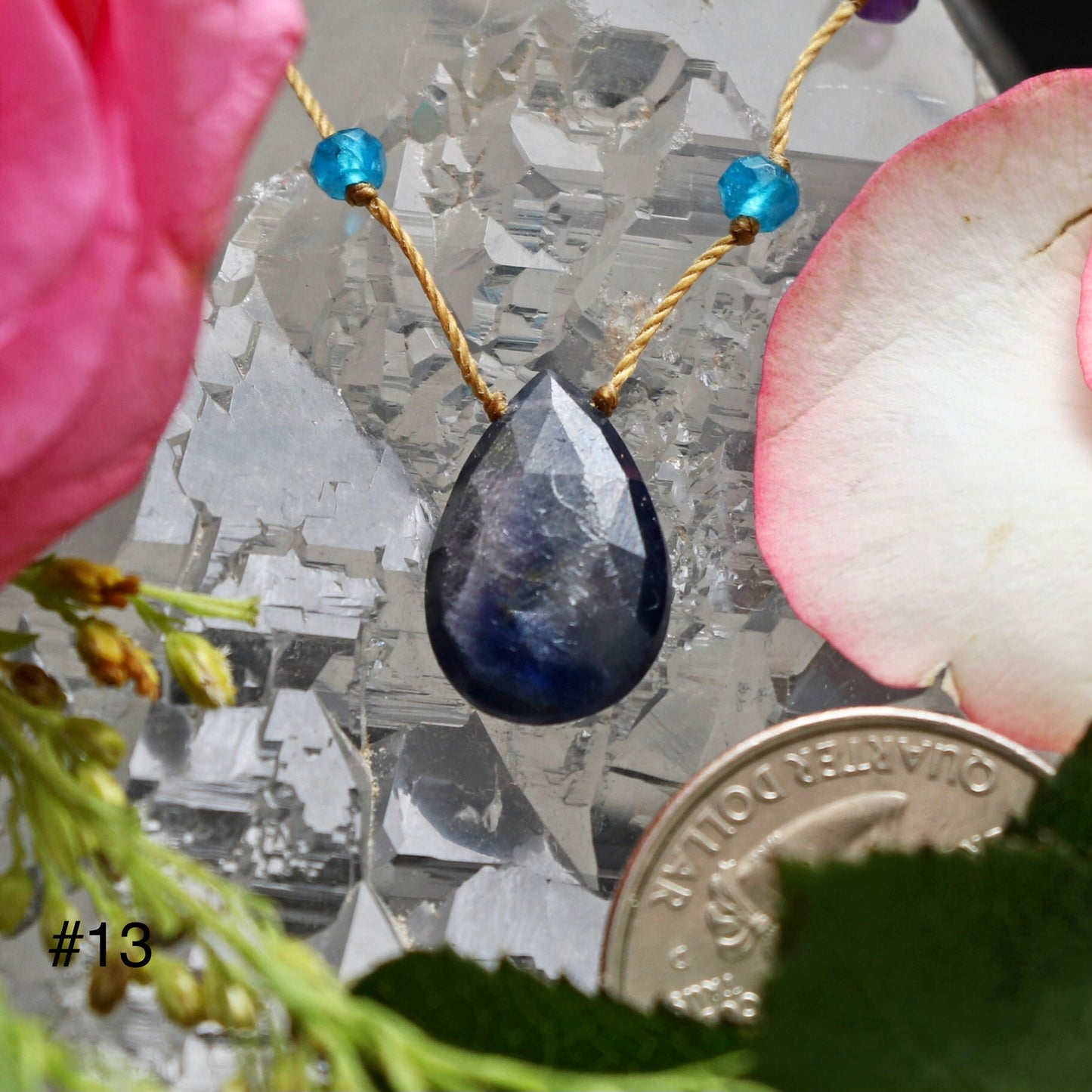 Blue Sapphire Rainbow Drop