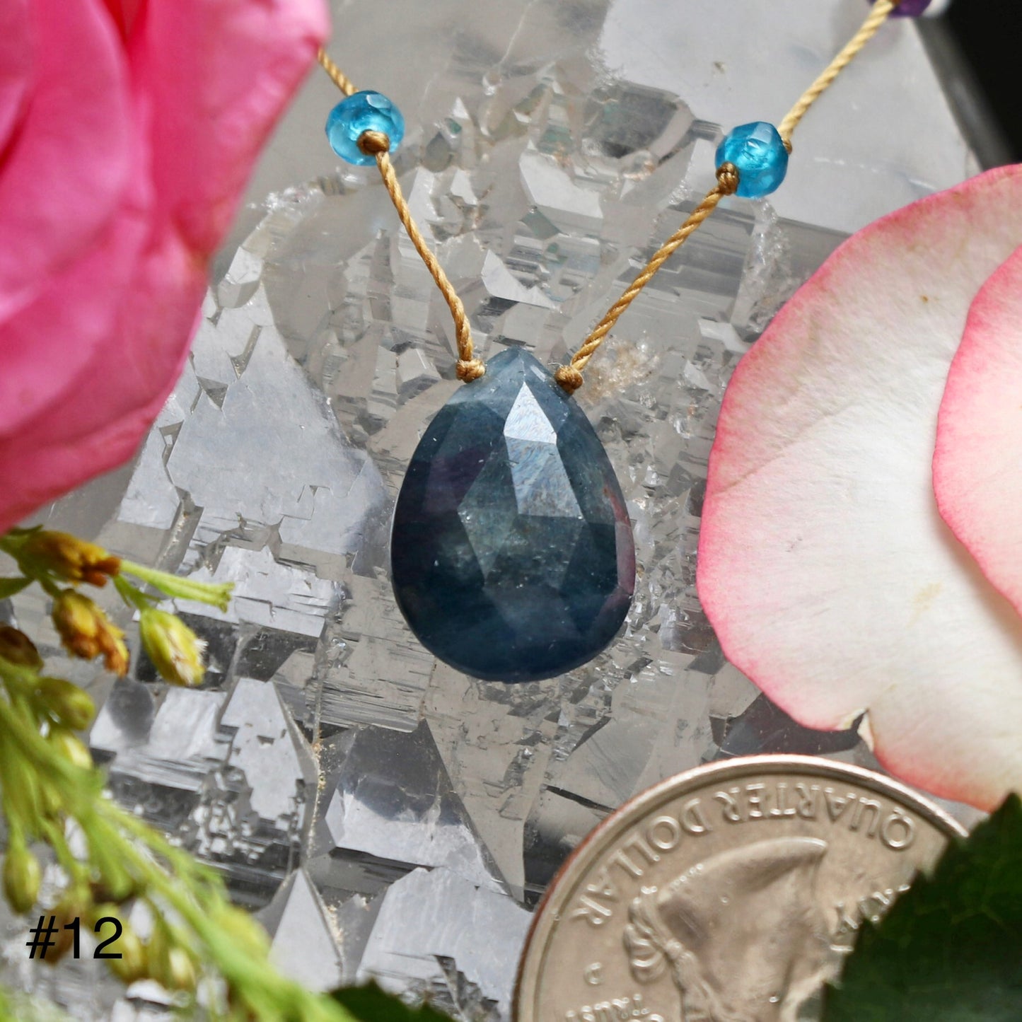 Blue Sapphire Rainbow Drop